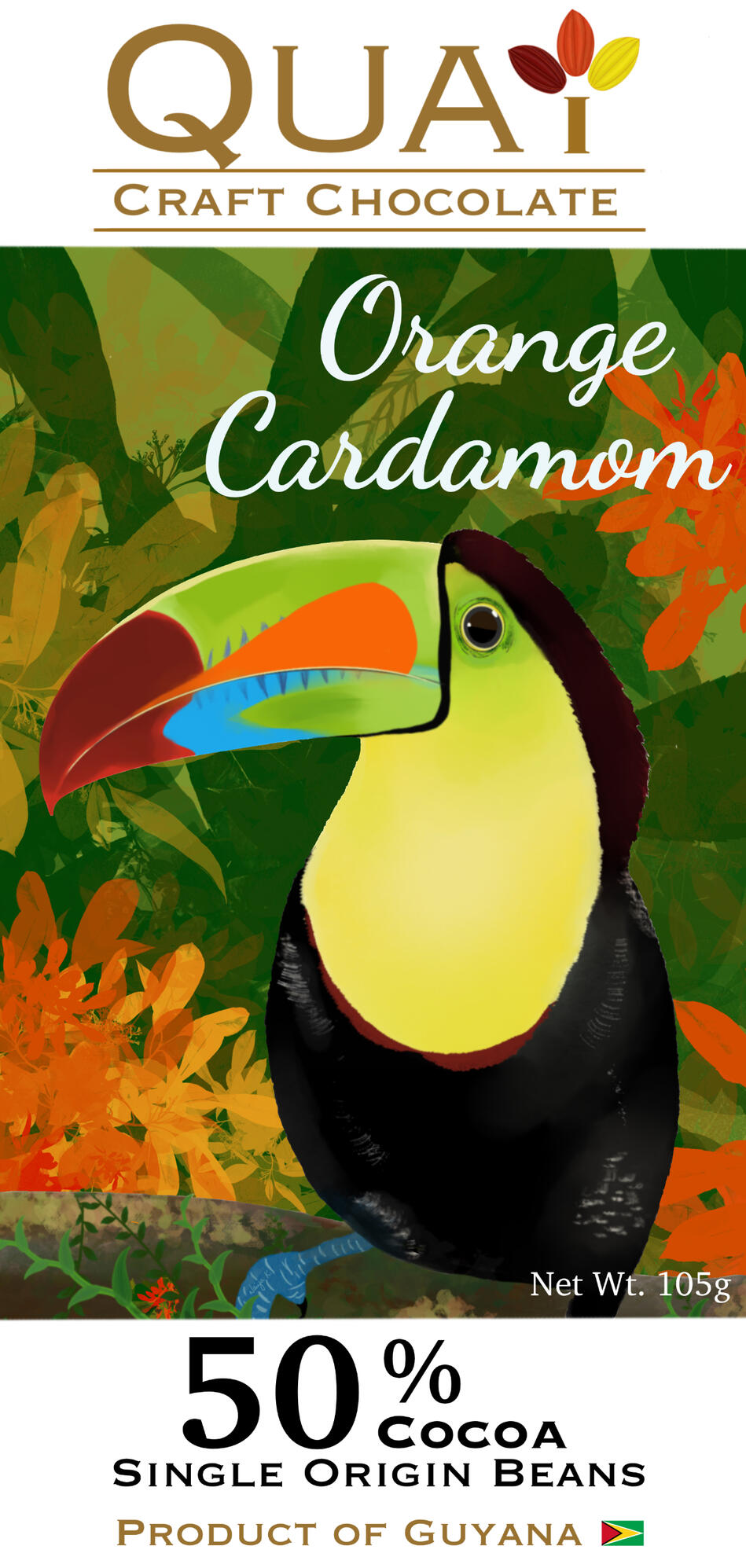 Orange Cardamom - 50% Cocoa